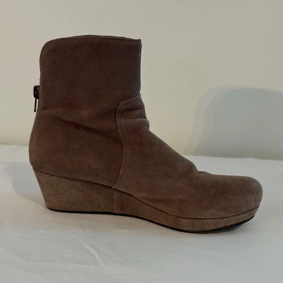 Chocolat Blu Taupe Suede Ankle Boots - Picture 5 of 14